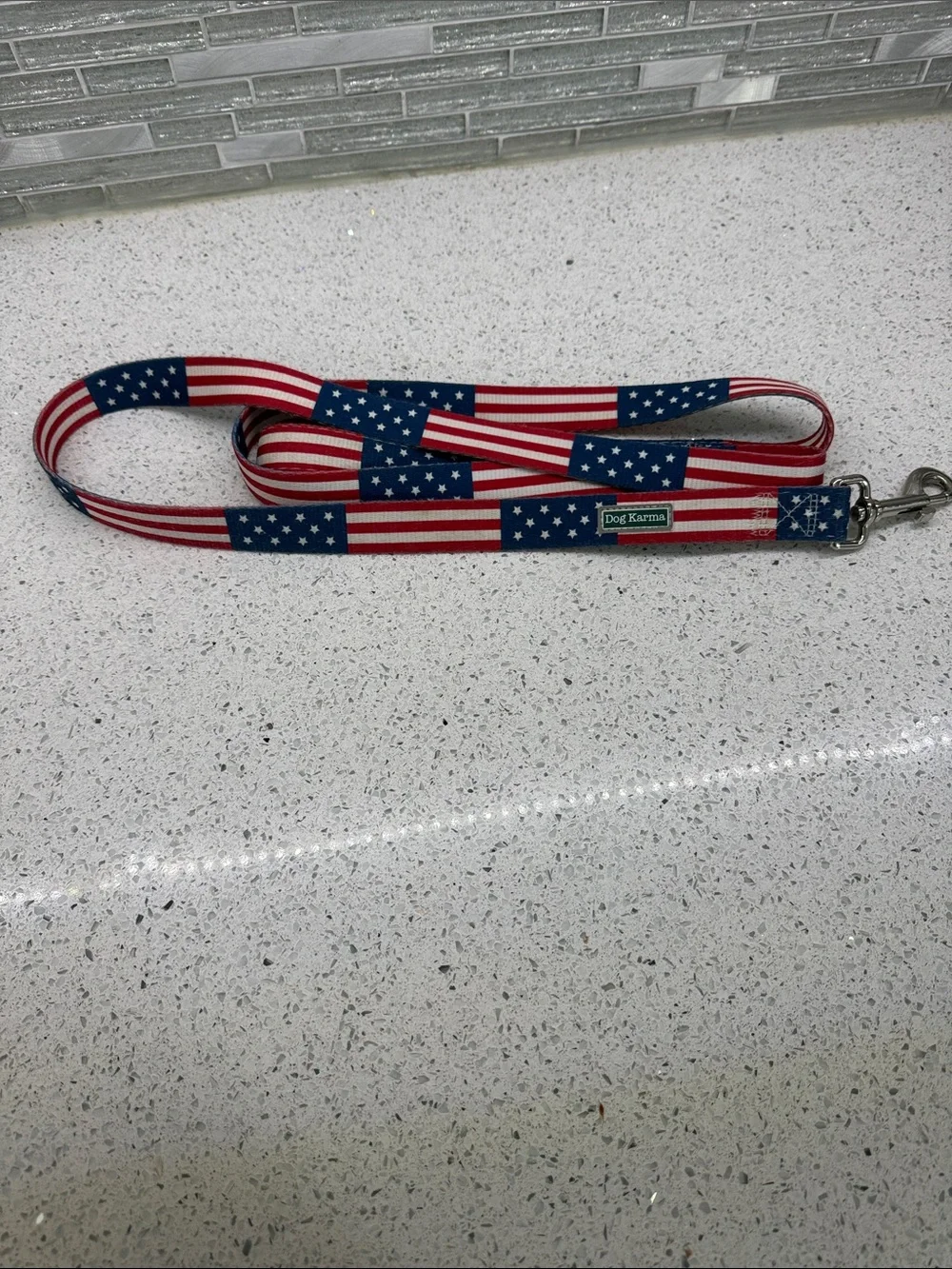 Karma American Flag Dog Leash - Red, White & Blue